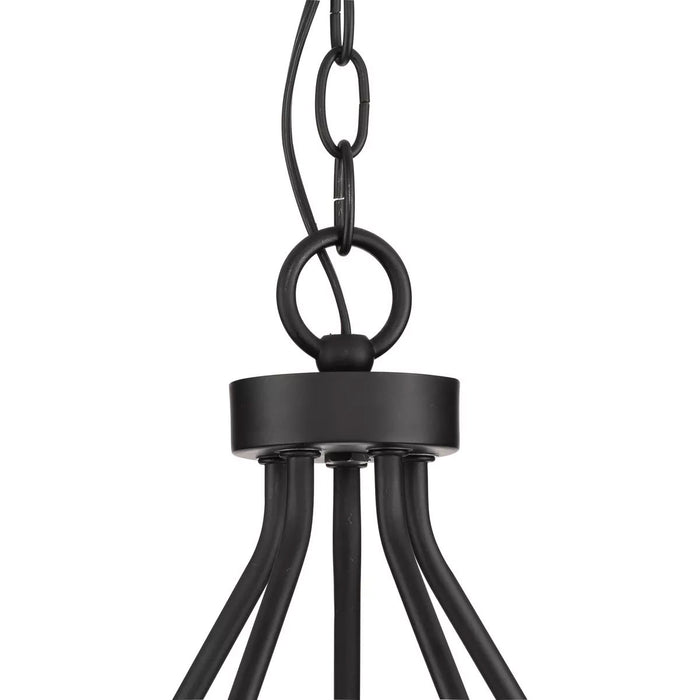 Progress Lighting Breckenridge Collection 60W Five-Light Chandelier Matte Black (P400318-31M)