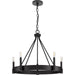 Progress Lighting Breckenridge Collection 60W Five-Light Chandelier Matte Black (P400318-31M)