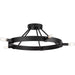 Progress Lighting Breckenridge Collection 60W Five-Light Semi-Flush Mount Matte Black (P350240-31M)