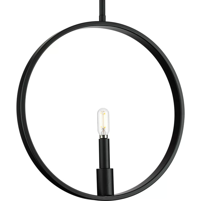 Progress Lighting Breckenridge Collection 60W One-Light Pendant Matte Black (P500412-31M)