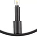 Progress Lighting Breckenridge Collection 60W One-Light Pendant Matte Black (P500412-31M)