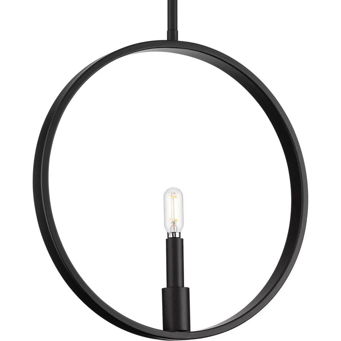 Progress Lighting Breckenridge Collection 60W One-Light Pendant Matte Black (P500412-31M)