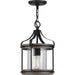Progress Lighting Brenham Collection Black One-Light Outdoor Pendant (P500234-031)
