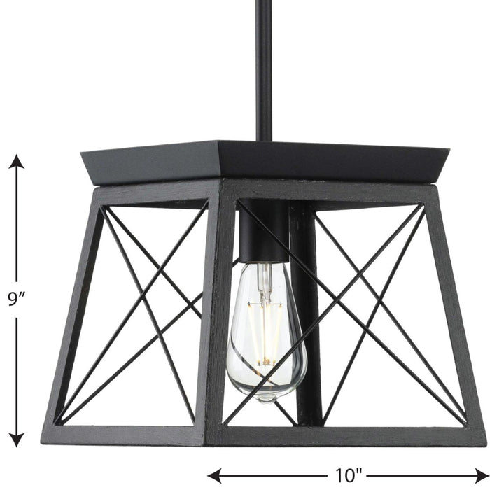 Progress Lighting Briarwood Collection 1 Light 100W Medium Base Mini-Pendant Fixture (P500041-031)