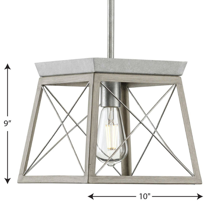 Progress Lighting Briarwood Collection 1 Light 100W Medium Base Mini-Pendant Fixture (P500041-141)