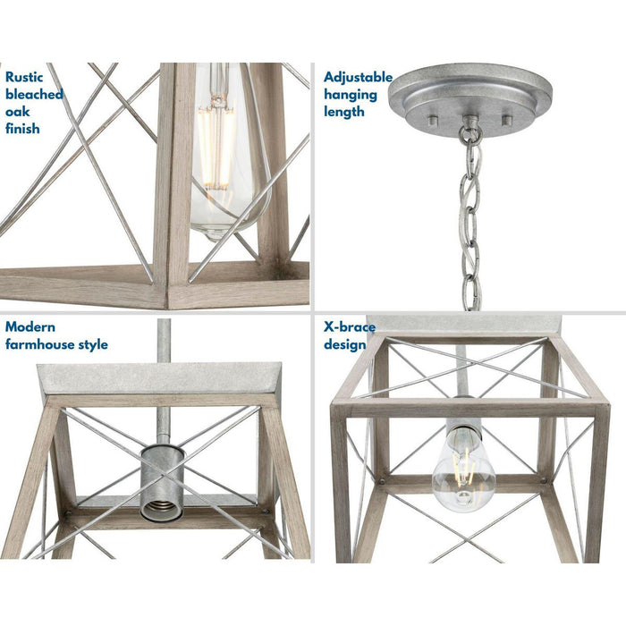 Progress Lighting Briarwood Collection 1 Light 100W Medium Base Mini-Pendant Fixture (P500041-141)