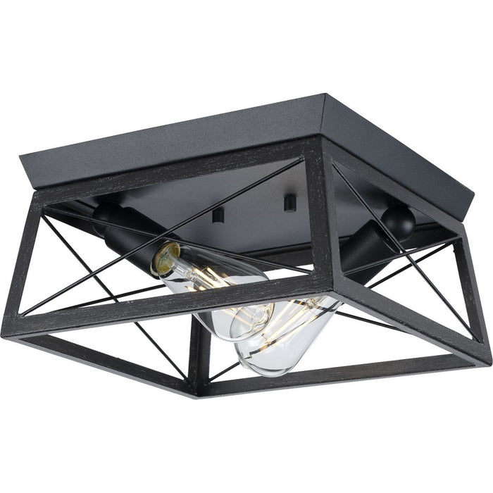 Progress Lighting Briarwood Collection 2 Light 60W Medium Base Flush Mount Close To Ceiling Fixture (P350039-031)
