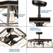 Progress Lighting Briarwood Collection 4 Light 22 Inch Ceiling Fan (P250067-020-WB)