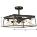 Progress Lighting Briarwood Collection 4 Light 22 Inch Ceiling Fan (P250067-020-WB)