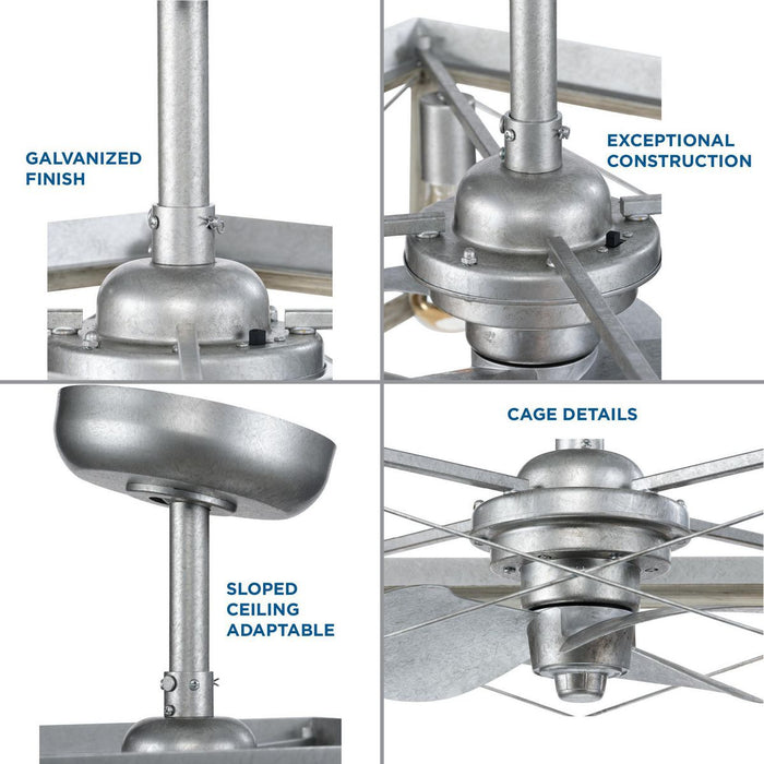 Progress Lighting Briarwood Collection 4 Light 22 Inch Ceiling Fan (P250067-141-WB)