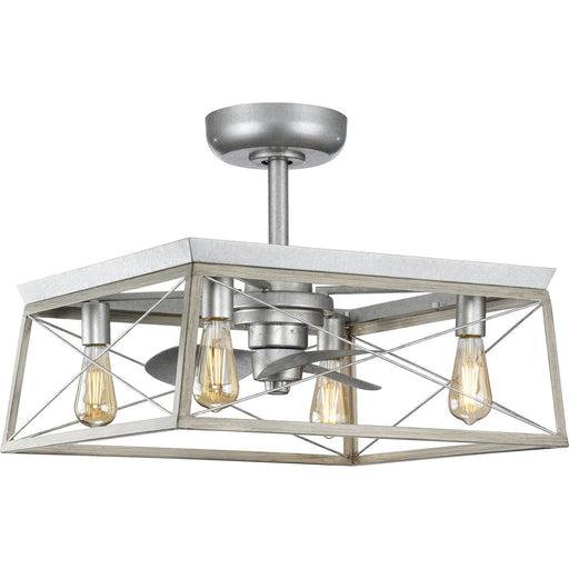 Progress Lighting Briarwood Collection 4 Light 22 Inch Ceiling Fan (P250067-141-WB)