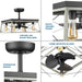 Progress Lighting Briarwood Collection 4 Light 22 Inch Ceiling Fan (P250067-143-WB)