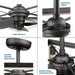 Progress Lighting Briarwood Collection 4 Light 22 Inch Ceiling Fan (P250067-143-WB)