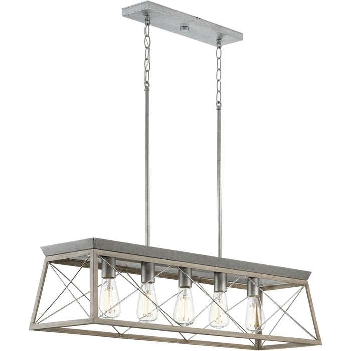 Progress Lighting Briarwood Collection 5 Light 100W Medium Base Island Fixture (P400048-141)