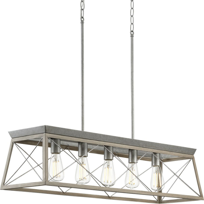 Progress Lighting Briarwood Collection 5 Light 100W Medium Base Island Fixture (P400048-141)