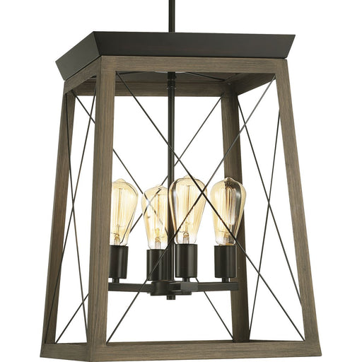 Progress Lighting Briarwood Collection Four-Light Foyer (P500178-020)