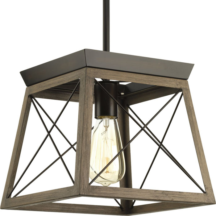 Progress Lighting Briarwood Collection One-Light Mini-Pendant (P500041-020)