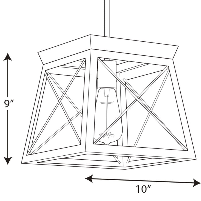 Progress Lighting Briarwood Collection One-Light Mini-Pendant (P500041-143)