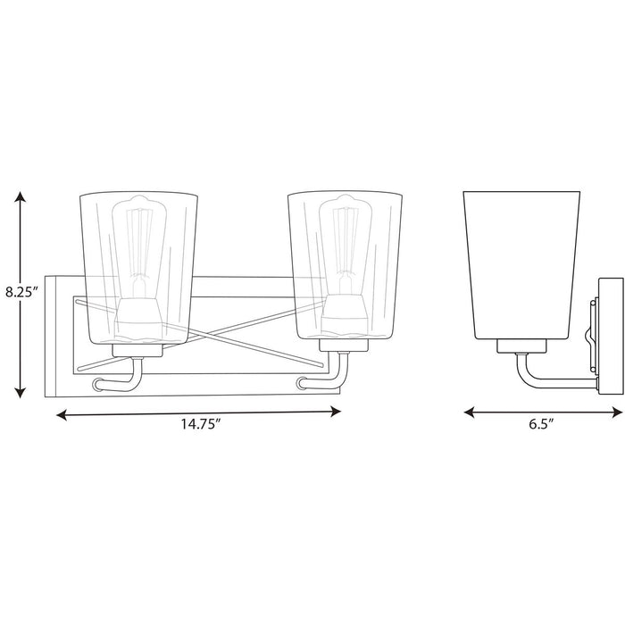 Progress Lighting Briarwood Collection Two-Light Bath And Vanity (P300230-020)