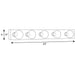 Progress Lighting Broadway Collection Five-Light Bath Strip (P3335-15)