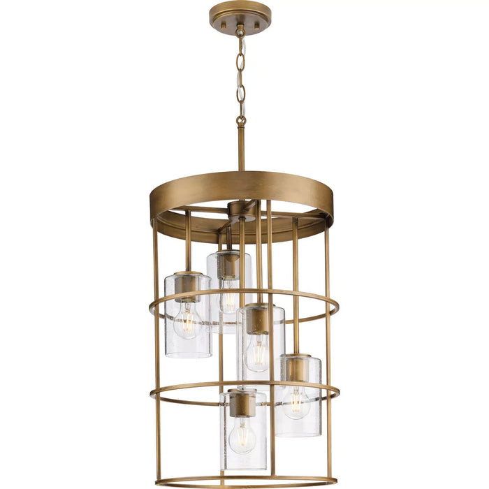 Progress Lighting Burgess Collection 60W Five-Light Foyer Aged Bronze (P500402-196)