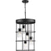 Progress Lighting Burgess Collection 60W Five-Light Foyer Matte Black (P500402-31M)