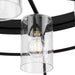 Progress Lighting Burgess Collection 60W Four-Light Chandelier Matte Black (P400311-31M)