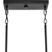 Progress Lighting Burgess Collection 60W Four-Light Linear Chandelier Matte Black (P400312-31M)