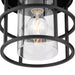 Progress Lighting Burgess Collection 60W One-Light Flush Mount Fixture Matte Black (P350236-31M)