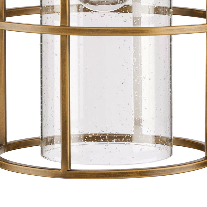 Progress Lighting Burgess Collection 60W One-Light Mini-Pendant Aged Bronze (P500401-196)