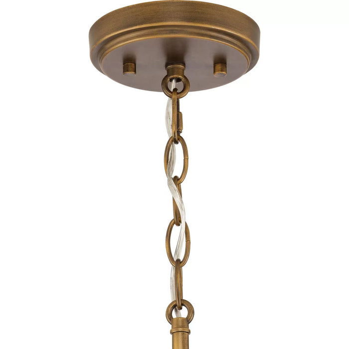 Progress Lighting Burgess Collection 60W One-Light Mini-Pendant Aged Bronze (P500401-196)