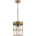 Progress Lighting Burgess Collection 60W One-Light Mini-Pendant Aged Bronze (P500401-196)