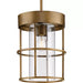 Progress Lighting Burgess Collection 60W One-Light Mini-Pendant Aged Bronze (P500401-196)