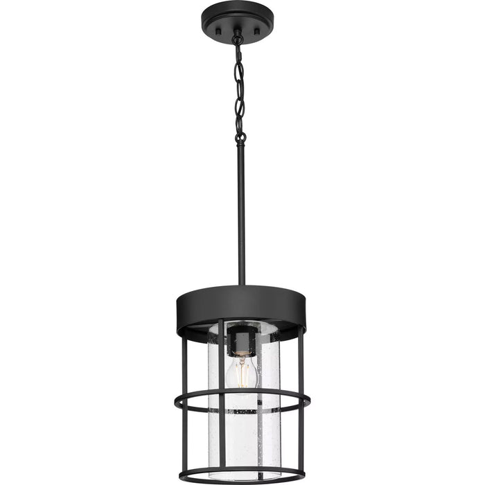 Progress Lighting Burgess Collection 60W One-Light Mini Pendant Matte Black (P500401-31M)