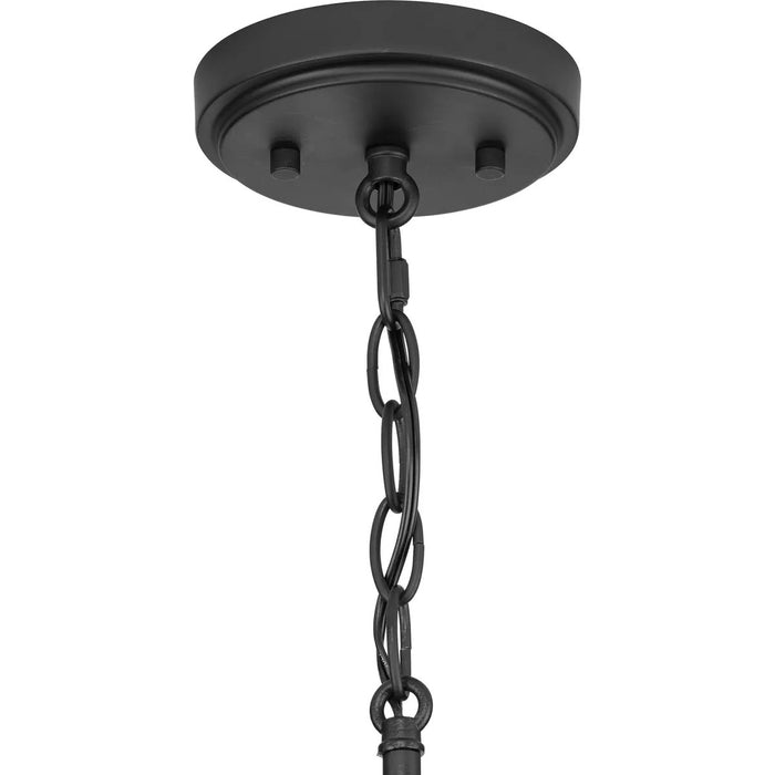 Progress Lighting Burgess Collection 60W One-Light Mini Pendant Matte Black (P500401-31M)