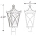 Progress Lighting Cadence Collection Three-Light Post Lantern (P6442-108)