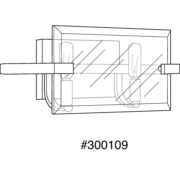 Progress Lighting Cahill Collection Two-Light Bath And Vanity (P300109-109)