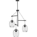 Progress Lighting Caisson Collection Graphite Three-Light Pendant (P500160-143)