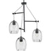 Progress Lighting Caisson Collection Graphite Three-Light Pendant (P500160-143)