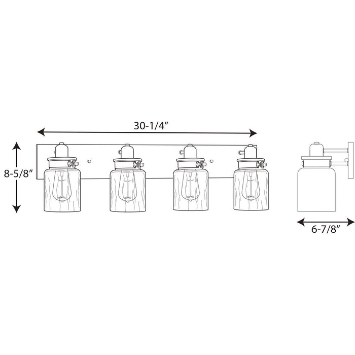 Progress Lighting Calhoun Collection Four-Light Bath And Vanity (P300048-009)
