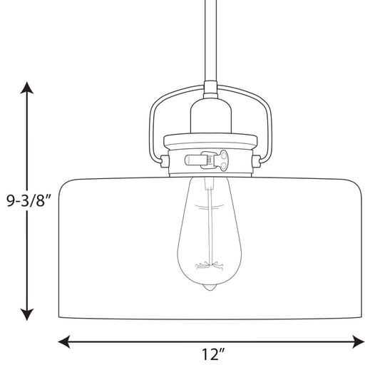 Progress Lighting Calhoun Collection One-Light Pendant (P500152-020)