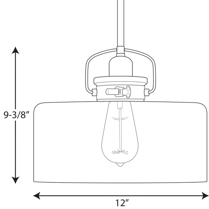 Progress Lighting Calhoun Collection One-Light Pendant (P500152-020)