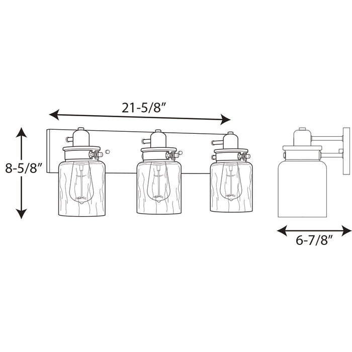 Progress Lighting Calhoun Collection Three-Light Bath And Vanity (P300047-020)
