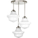 Progress Lighting Canopy Kit 15-1/2 Inch Round For Up To 3 Pendants (P8403-09)