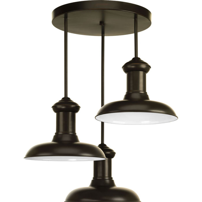 Progress Lighting Canopy Kit 15-1/2 Inch Round For Up To 3 Pendants (P8403-20)