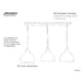 Progress Lighting Canopy Kit 23-1/4 Inch Length For Up To 3 Pendants (P8404-143)