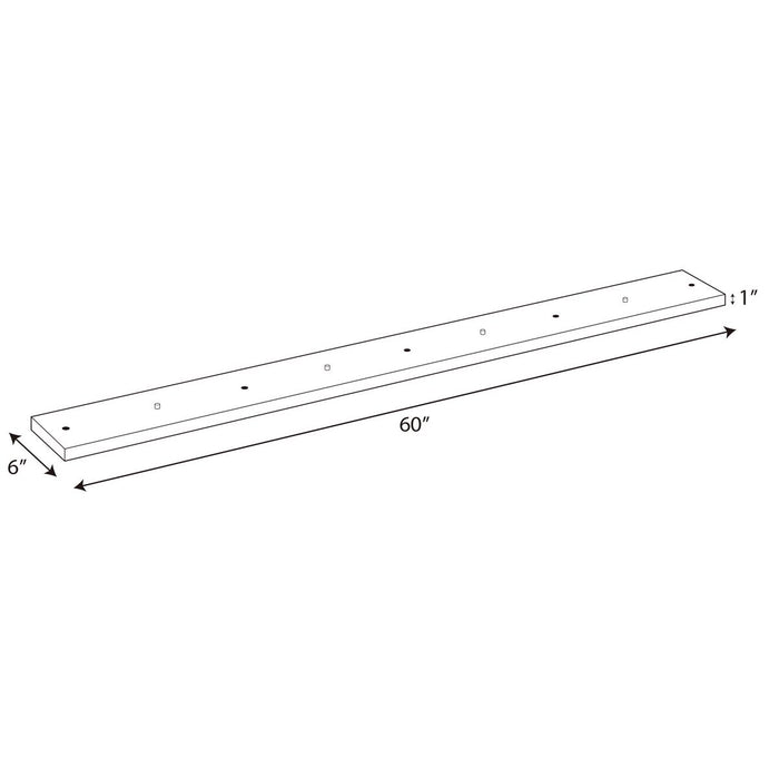 Progress Lighting Canopy Kit 60 Inch Length For Up To 5 Pendants (P860004-020)