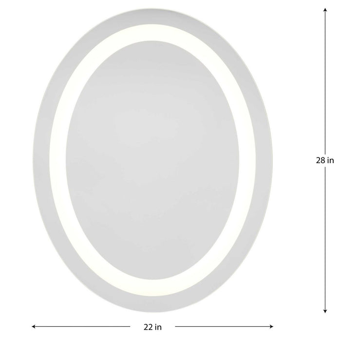 Progress Lighting Captiva LED Collection 24W LED Illuminated Mirror White (P300456-030-30)