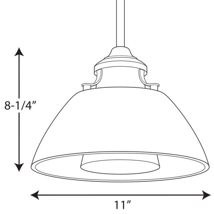 Progress Lighting Carbon Collection One-Light Pendant (P500013-143)