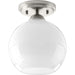 Progress Lighting Carisa Collection 7-3/8 Inch Flush Mount (P350075-009)